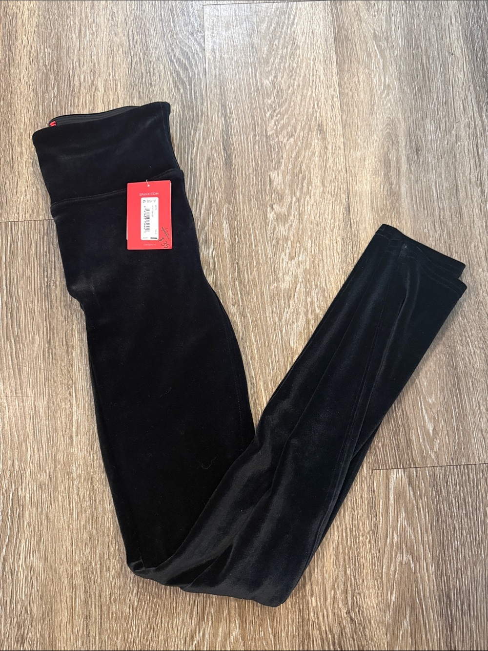 SPANX Black Velvet Leggings